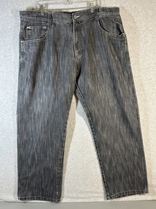 Vintage Y2K Southpole 4180 Black Baggy Denim Jeans Mens Size 42x31 Skater - Picture 1 of 13