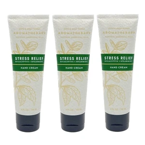 Paquete de 3 cremas de manos Bath & Body Works eucalipto menta verde alivio del estrés de 4 oz - Imagen 1 de 5