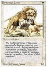 [1x] Savannah Lions - Heavy Play, English - Revised Edition MTG Magic