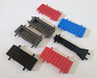 LEGO Lot of 7 Authentic 4x10 Vehicle Bases - #30076, #30643, & #30621 - Image 1 of 3