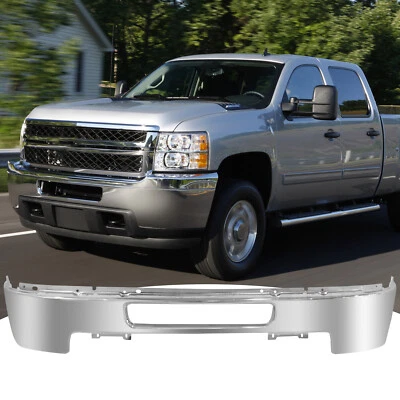 Parachoques delantero de acero cromado para Chevrolet Silverado 2500HD 3500HD 2011-2014 Foto 1 de 4