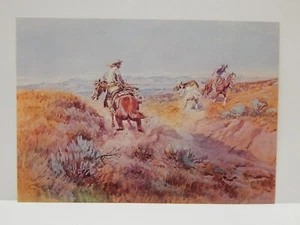 When Cows Were Wild By Charles Marion Russell Postcard - Picture 1 of 2