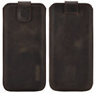 iPhone 12 Pro 6.1&quot; H&#252;lle Tasche Schutz Cover Echt Leder Handy Etui +Silikon Case