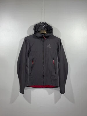 ARC'TERYX Women's Hooded Zip Gray Light Outdoor Logo Nylon Lined Jacket Size S - Image 1 of 4