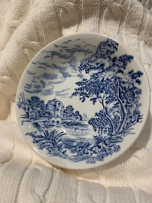 Plato de frutas bayas tazón salsa Wedgwood campo vintage azul chino Foto 1 de 3