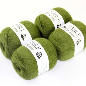 WOOL 4X50gr Super Warm Pure High Cashmere Blankets Rugs Hand Crochet Yarn 05 - Picture 1 of 12