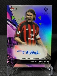 PAOLO MALDINI /200 SP Extended Series 2021-22 Topps Finest UCL #106 AC Milan - Picture 1 of 6