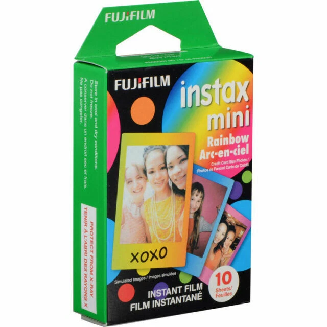 Fujifilm INSTAX Mini Instant Film (Rainbow) - 10 Sheets Expired 12/2016 - Image 1 of 1