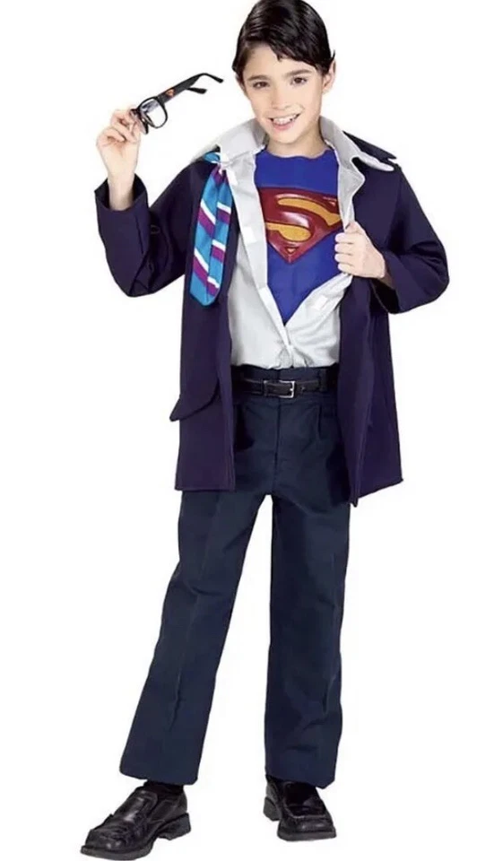 LICENCIA CLARK KENT SUPERMAN SUPERHÉROE NIÑOS NIÑO DISFRAZ DISFRAZ HALLOWEEN Foto 1 de 3