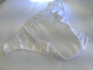 Men Secret Satin Pouched Full handmade USA Custom Light Yellow XL Sample 1 Only  - Picture 1 of 2