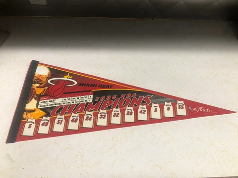Miami Heat 2006 NBA Champions Jersey Pennant Cover