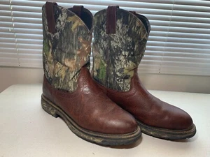 Ariat Workhog Camo Waterproof Round Toe Work Boots 12D - Picture 1 of 7