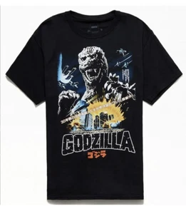 Pac Sun Godzilla Black Graphic Shirt Brand New With Tags - Picture 1 of 1