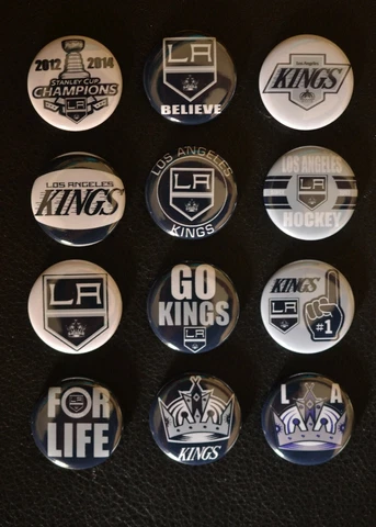 Los Angeles Kings - 1 1/2" Magnet Set (Set of 12) Cover