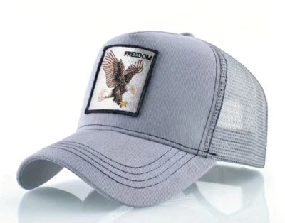 Gorra ajustable Eagle gris claro animal Foto 1 de 3