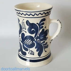 VTG KOROND Pottery Transylvania Decorative Stein Cobalt Blue FloralLarge Signed - Picture 1 of 10