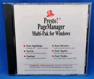 Presto! Page Manager Multi-Pak - Vintage Windows Software - VGC - Rare - Picture 1 of 2