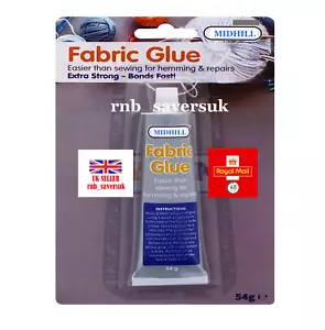 Super extra starker Stoffkleber Schnellklebstoff waschbar Textil Nähen Saum 54g - Bild 1 von 1