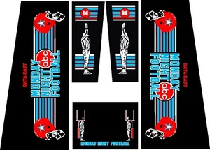 Data East Monday Night Football Pinball Machine CABINET Decal Set - Picture 1 of 1