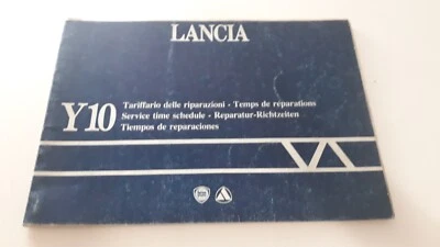 Manuale officina tariffario delle riparazioni Lancia Autobianchi Y10 multilingue - Immagine 1 di 4