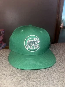 New Era Fitted Baseball MLB Chicago Cubs Grün 59Fifty Größe 7 1/4 Selten - Bild 1 von 9