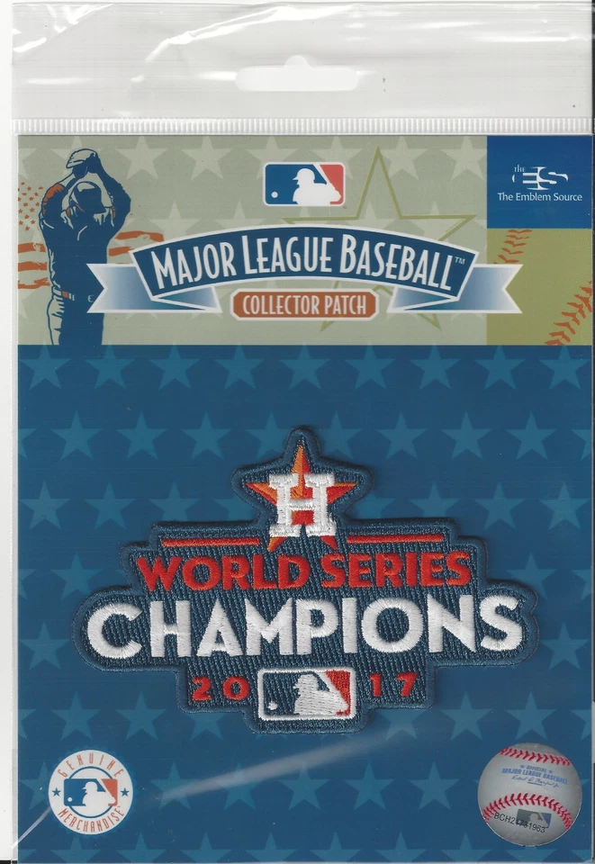 2017 Houston Astros World Series Champions Sleeve Patch Official MLB Jersey Logo - Image 1 of 1