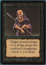 Weakness Beta NM Black Common MAGIC THE GATHERING MTG CARD (ID# 207853) ABUGames