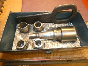CLARKSON AUTOLOCK LARGE A40 B40 AT4 COLLET CHUCK WITH 4 COLLETS CASE MILLING - Picture 1 of 6
