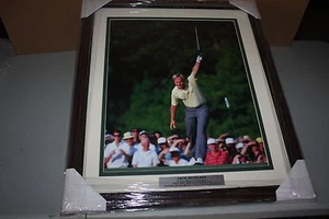 FOTO JACK NICKLAUS 6X TIME MASTERS CAMPEÓN ENMARCADA 16X20 ¡BONITA! - Imagen 1 de 3