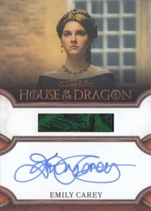 CASA DEL DRAGÓN TEMPORADA 1 - EMILY CAREY (ALICENTE) AUTOGRAFIADO DISFRAZ RELIQUIA S - Imagen 1 de 1