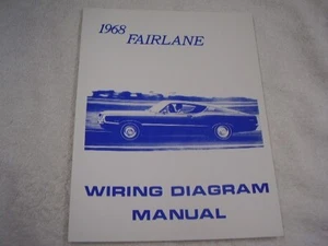 1968  FORD FAIRLANE  WIRING DIAGRAM   MANUAL FREE SHIPPING - Picture 1 of 2