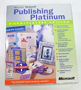 Microsoft Picture It! Publishing Platinum Edition Picture It PC CD Missing Discs - Picture 1 of 3