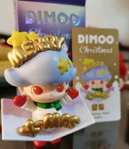 POP MART x DIMOO WORLD Buon Natale 2020 Biglietto di Natale Mini Art Giocattolo Segreto - Foto 1 di 6