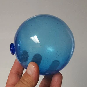 Vintage Blau Angeln Schwimmer Handarbeit Original 4" - Bild 1 von 7