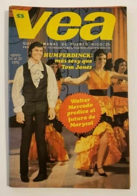 VTG TV GUIDE MAGAZINE / VEA / ISSUE #32 / HUMPERDINCK / PUERTO RICO 1970 #56 - Image 1 of 4