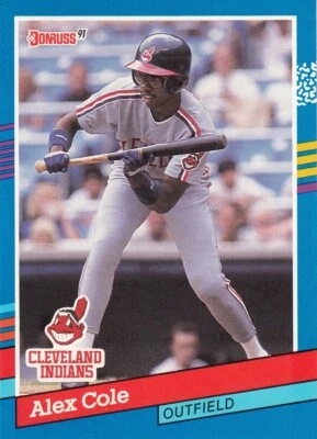 1991 Donruss - #383 Alex Cole- Indians - Image 1 of 2