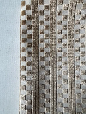 Lee Jofa Lawrence Velvet Sand    24"x24" Fabric Remnant - Image 1 of 4