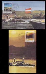 MAXIMUM CARDS OLDS TOWING SHIP ON DANUBE RIVER -NH - Picture 1 of 1