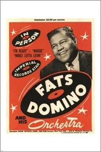 vintage concert poster FATS DOMINO and his ORCHESTRA music legend 20x30 HOT - Picture 1 of 1