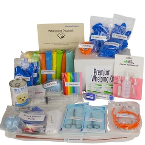 Whelping Kit for Dogs, DELUXE - by Whelping Supply Co., 8 puppy delivery kit - Picture 1 of 3