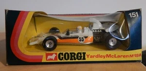 CORGI YARDLEY McLAREN M19A  F1 with BOX 1973 WHIZZWHEELS. - Picture 1 of 11