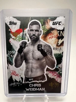 2024 Topps UFC NYC Chris Weidman Graffiti Insert #GA-11 - Image 1 of 2