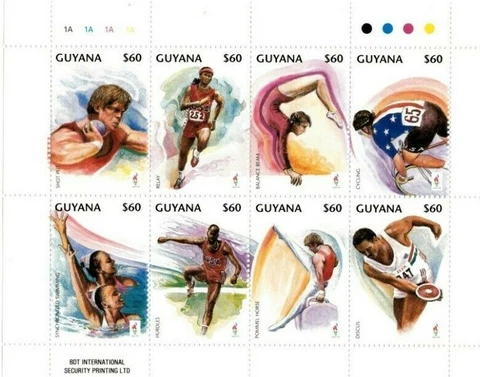 Guyana - 1995 - Pre Olympics - Sheet Of 8 - MNH Cover
