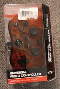 TTX Tech PC and PlayStation 3 PS3 USB Wired Controller RED Brand New - Picture 1 of 5