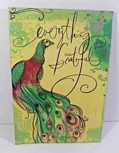 Offene Straße Pfau Blechschild 8 x 12 Zoll alles schöne Punze Wandbehang - Bild 1 von 2