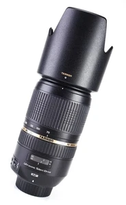 Tamron 70-300mm F4-5.6 SP Di VC USD Autofocus Zoom Lens Nikon Rear Cap & Hood - Picture 1 of 15