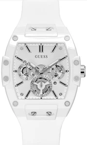 GUESS Herren Trend Tonneau 43mm Uhr - Weiß - - Bild 1 von 9