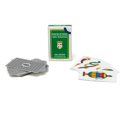 ‎DAL NEGRO Set of 40 cards NAPOLETANE N.81 cardboard laminated for SCOPA or BRISCOLA