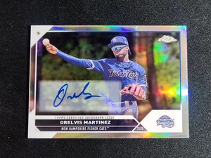 2023 TOPPS PRO DEBUT ORELVIS MARTINEZ 25/99 CHROME REAUTO - Picture 1 of 2