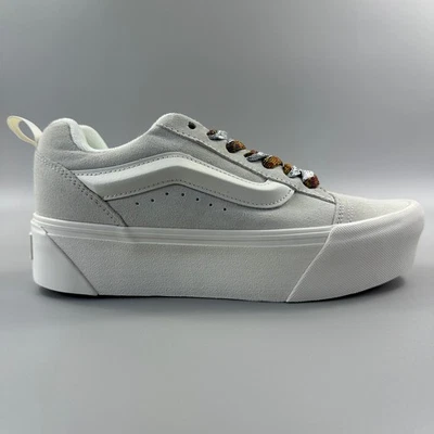 Vans Knu Stack Women Size 7 Off White Chunky Platform Skate Shoes Sneakers NEW - Image 1 of 4